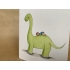 Dubbele kaart baby op dino blauw 